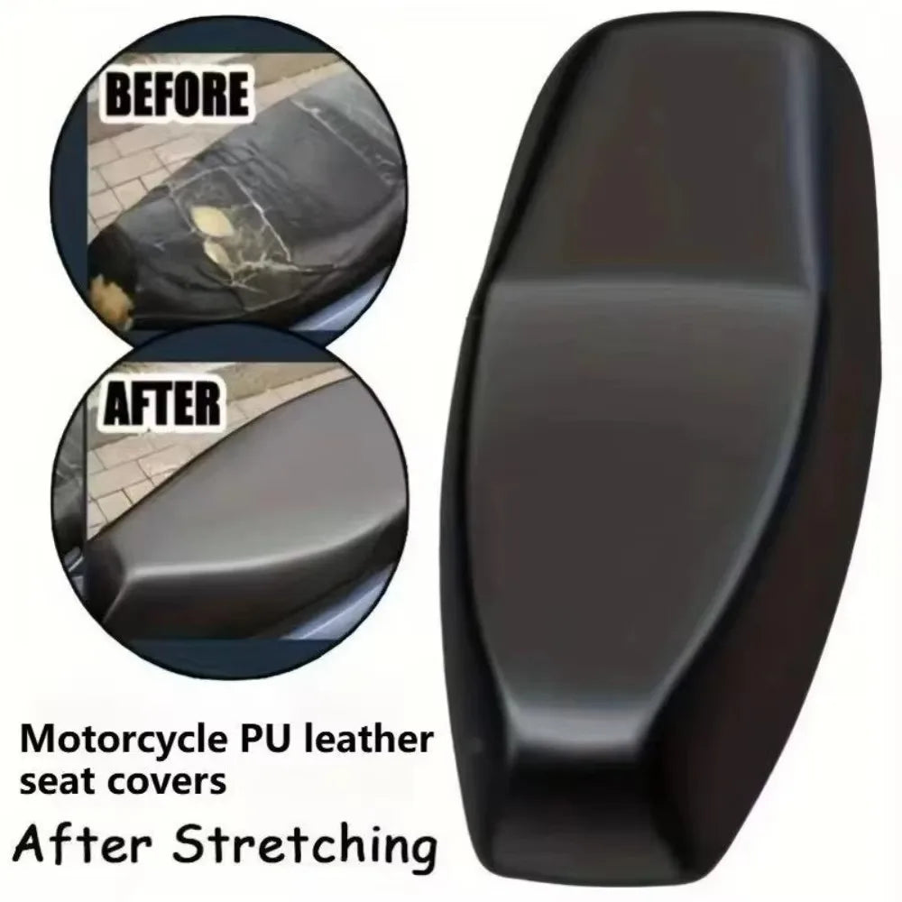 Motorcycle Seat Cover Elastic PU Premium Quality Replacement Accessory