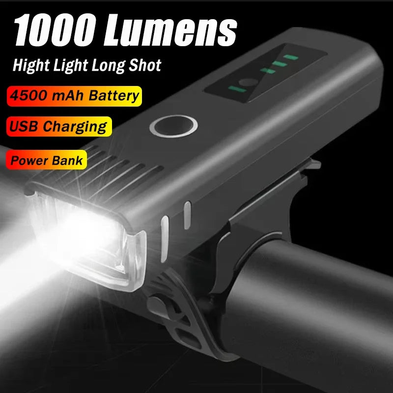 1000LM Bicycle Front Light Bright Premium Quality Replacement Accessory