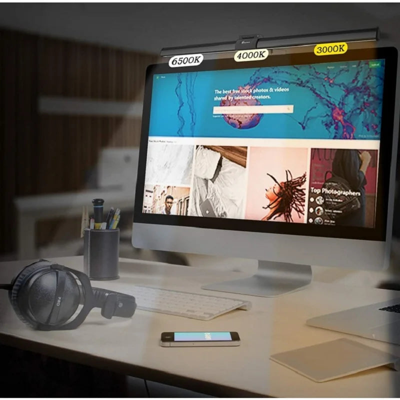 Screen Hanging Light 30CM 11.8" LED Computer Monitor Light Bar Desk Lamp