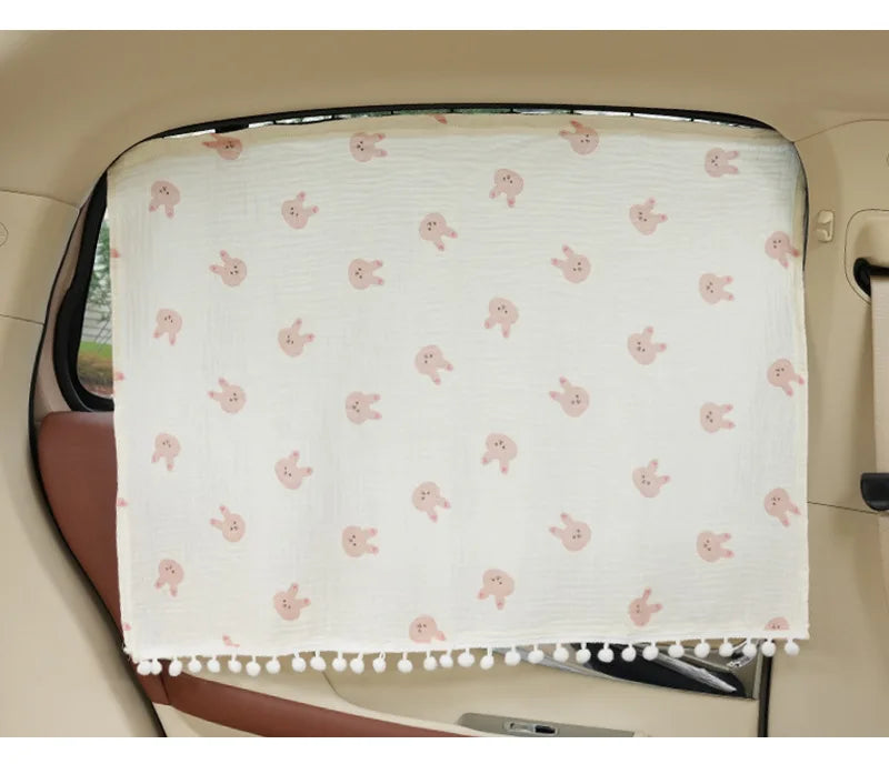 Cartoon Car Curtains Sunshade Side Car Sun Shade UV Protector