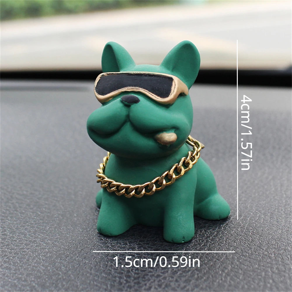 Wear-resistant Bulldog Car Ornaments Feel Car Dashboard Ornament Decoration