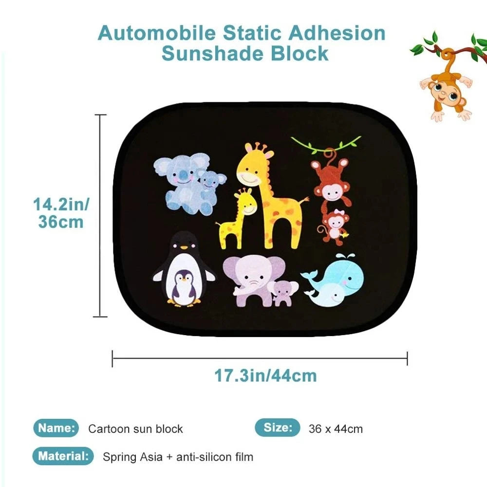 Car SunShade Side Window Cartoon Car Sun Shade UV Protector