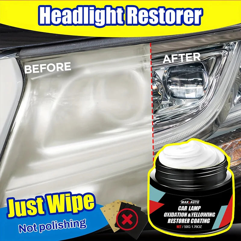 Car Headlight Restoration Polishing Kit Premium Quality Replacement Accessory