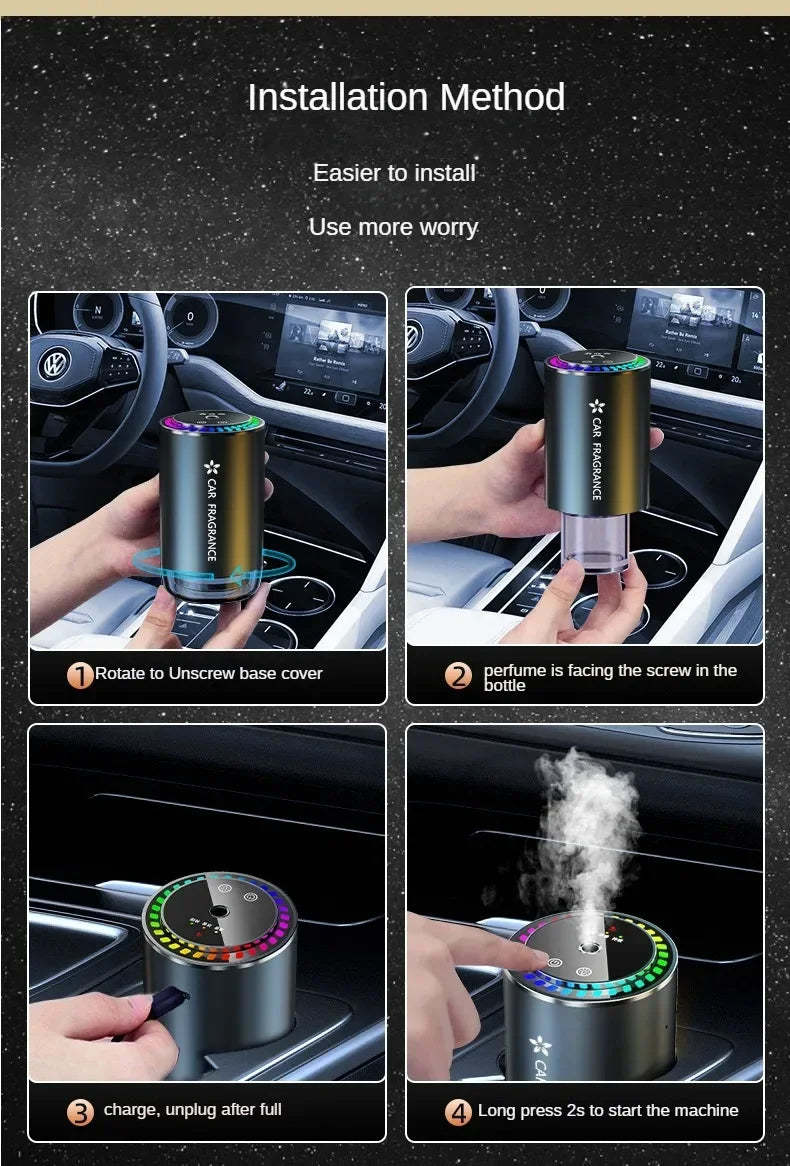 Car Aromatherapy Perfume with Automatic Premium Quality Replacement Accessory