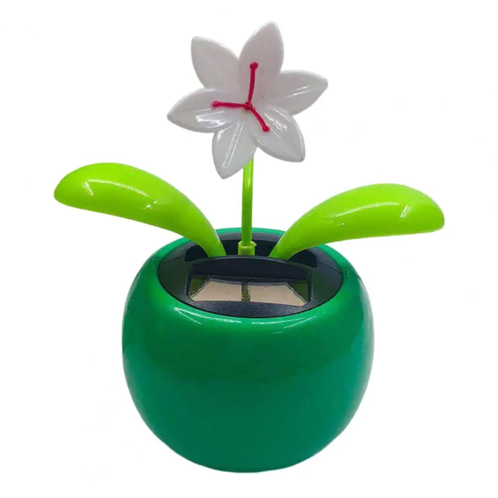 Fashion Car Ornament Solar Powered Car Dashboard Ornament Decoration