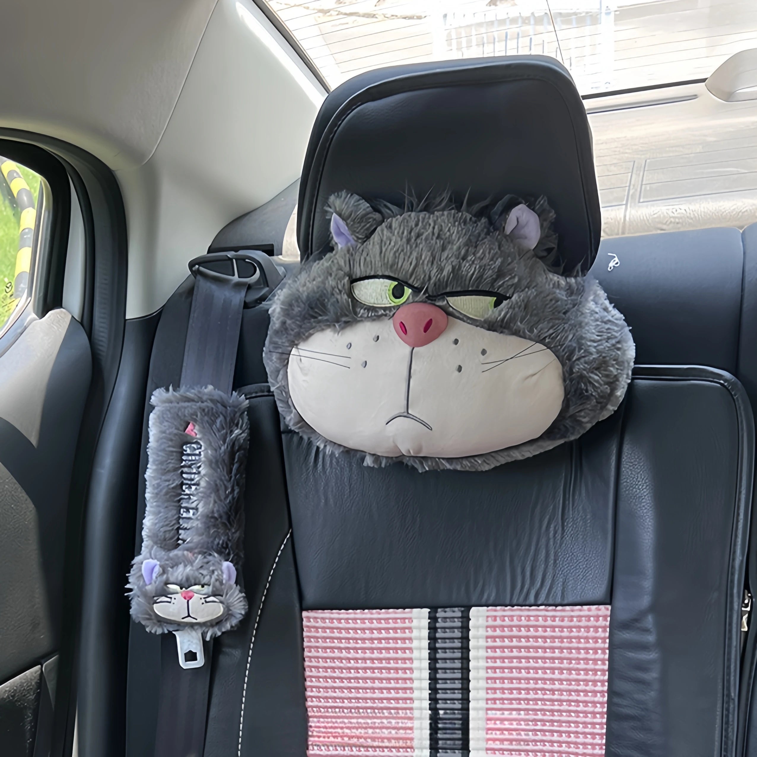 Cute Lucifer Cat Headrest Seat Premium Quality Replacement Accessory