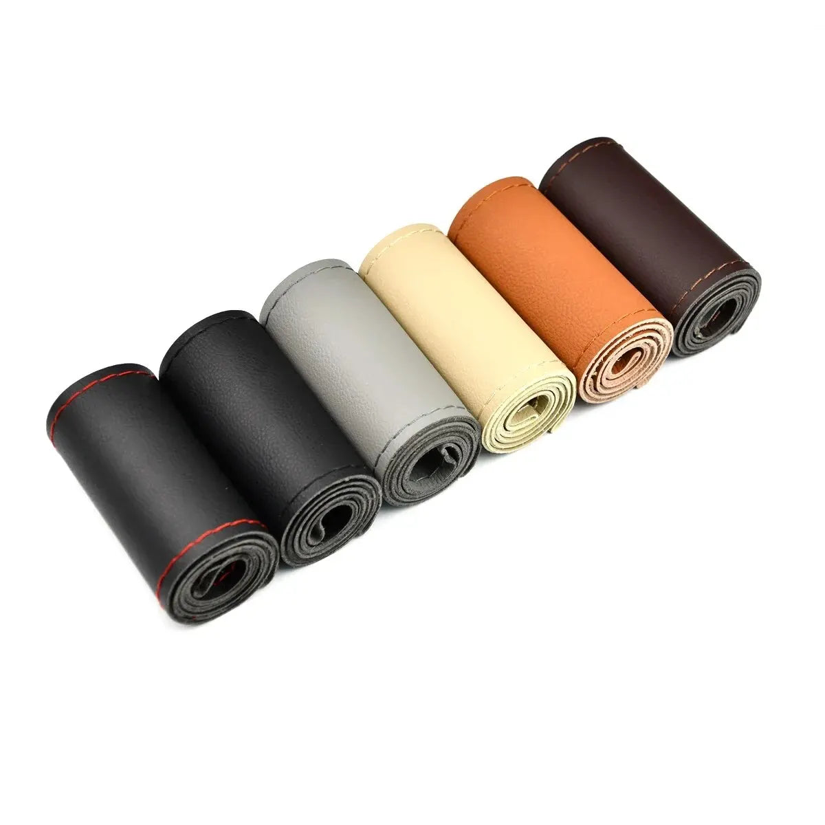 Universal Leather Car Steering Wheel Steering Wheel Cover Anti-Slip Comfort