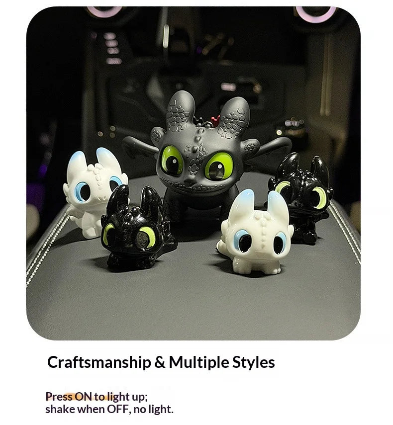 Genuine Cute Glowing Toothless Car Car Dashboard Ornament Decoration