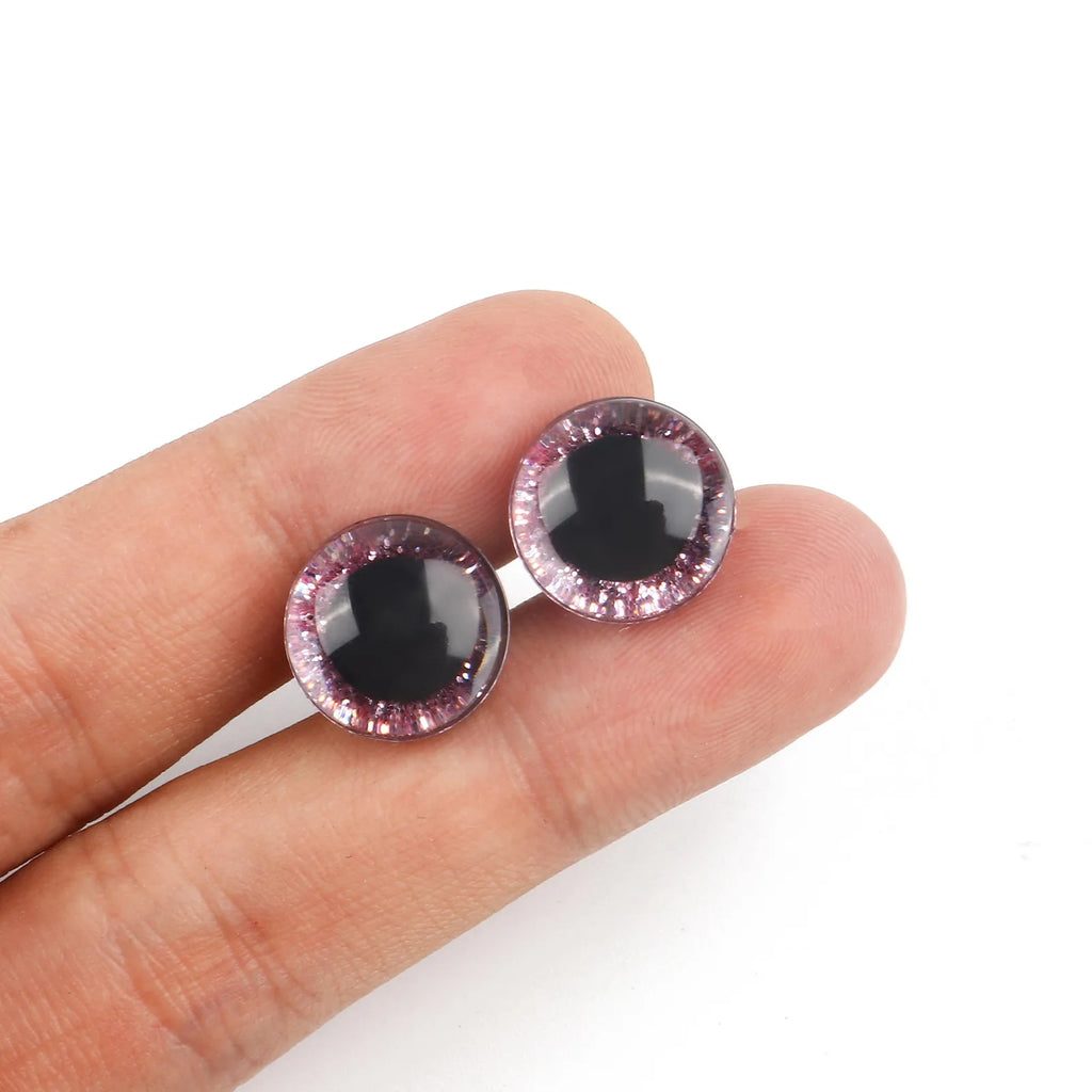 20Sets Plastic Multicolor Eye Sequins Doll Making Safety Eyes Craft Supply