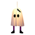 Halloween Glowing White Ghost Hanging Lights Outdoor Decoration 50cm