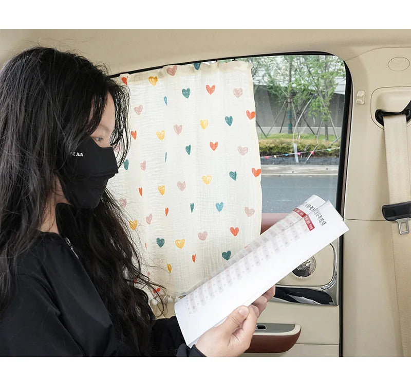 Cartoon Car Curtains Sunshade Side Car Sun Shade UV Protector
