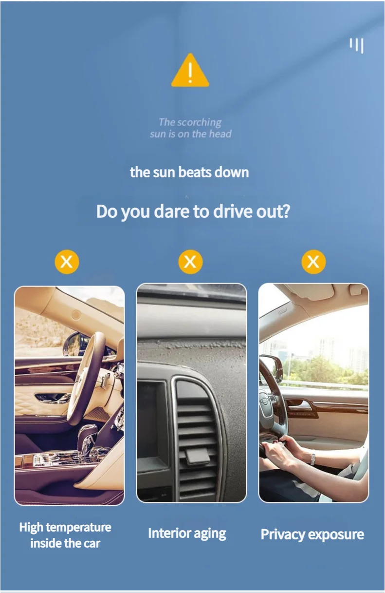 UV-Reflective Car Sun Shade Cover Car Sun Shade UV Protector