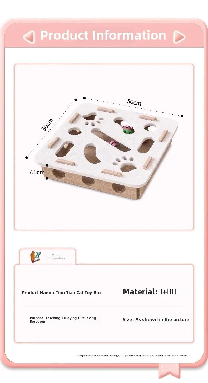 Cat Puzzle Toy Felt Box Premium Quality Replacement Accessory