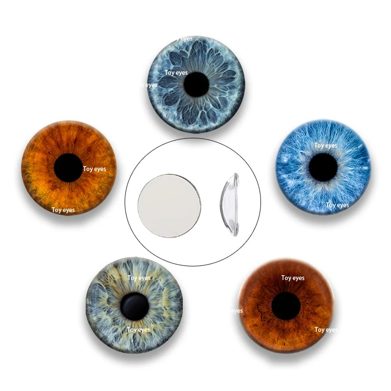 10PCS Realistic Glass Toy Eyes Doll Making Safety Eyes Craft Supply