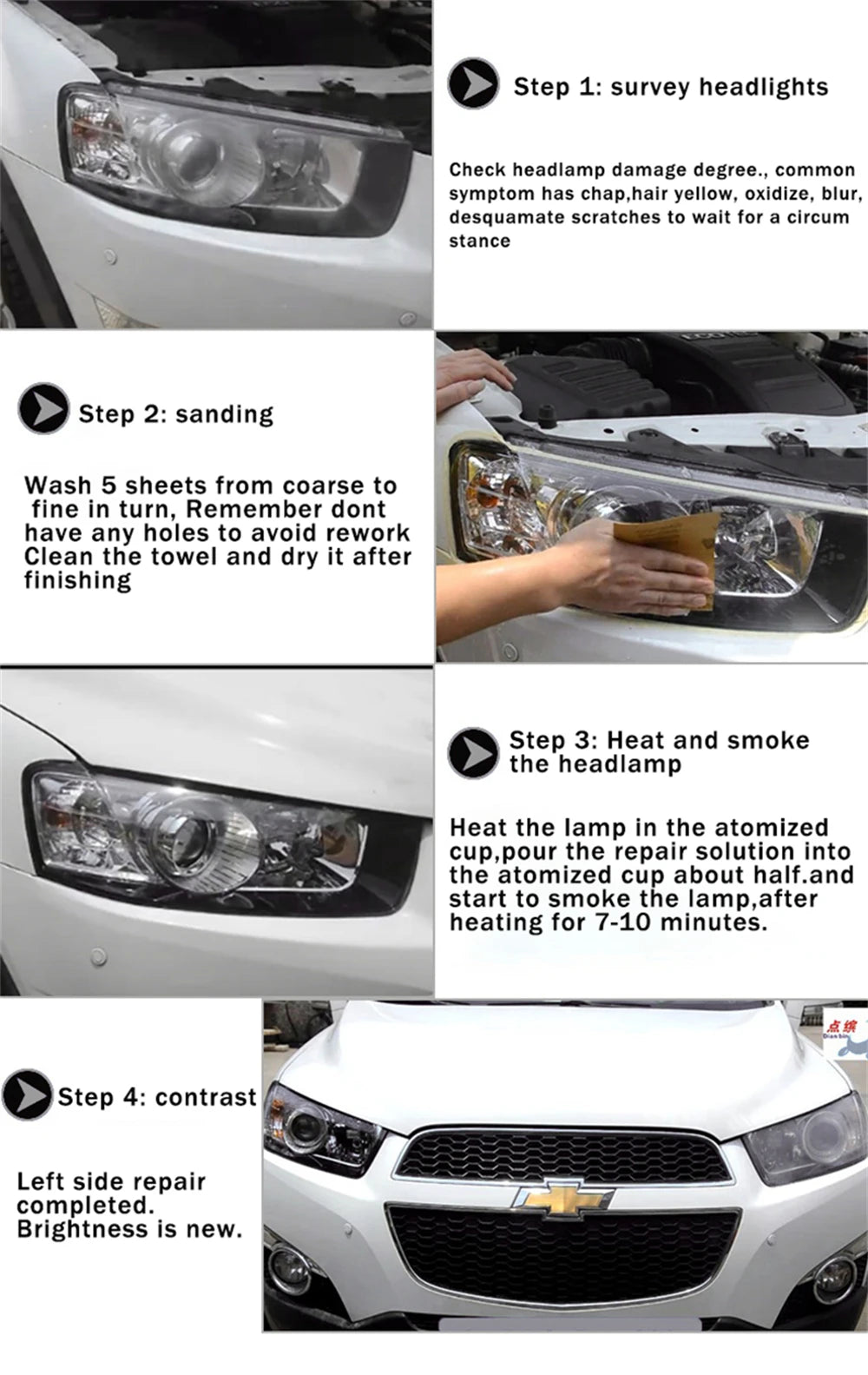 800ML Car Headlight Restoration Automotive Premium Quality Replacement Accessory
