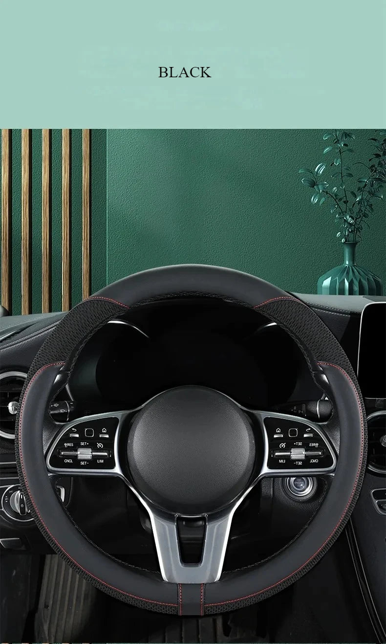 Car Steering Wheel Cover Premium Steering Wheel Cover Anti-Slip Comfort