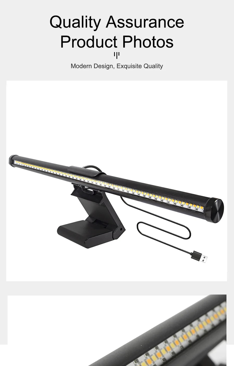 Screen Hanging Light 30CM 11.8" LED Computer Monitor Light Bar Desk Lamp