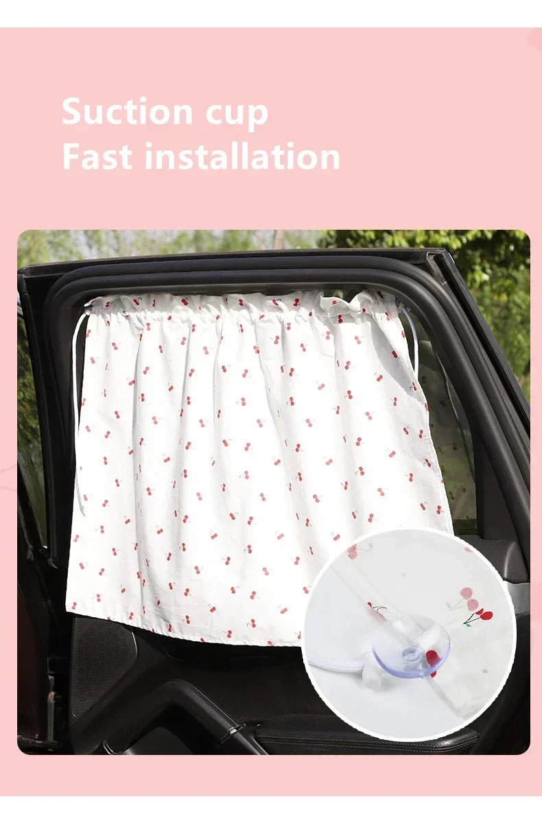 Suction Cup Curtain Shade Car Car Sun Shade UV Protector