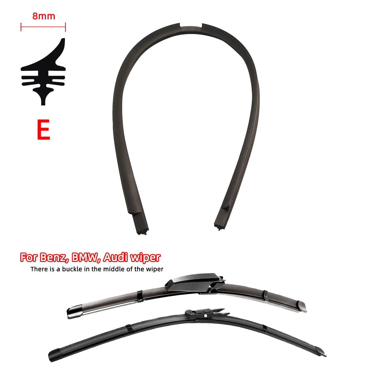 Car Wiper Rubber Strips Refill Premium Quality Replacement Accessory