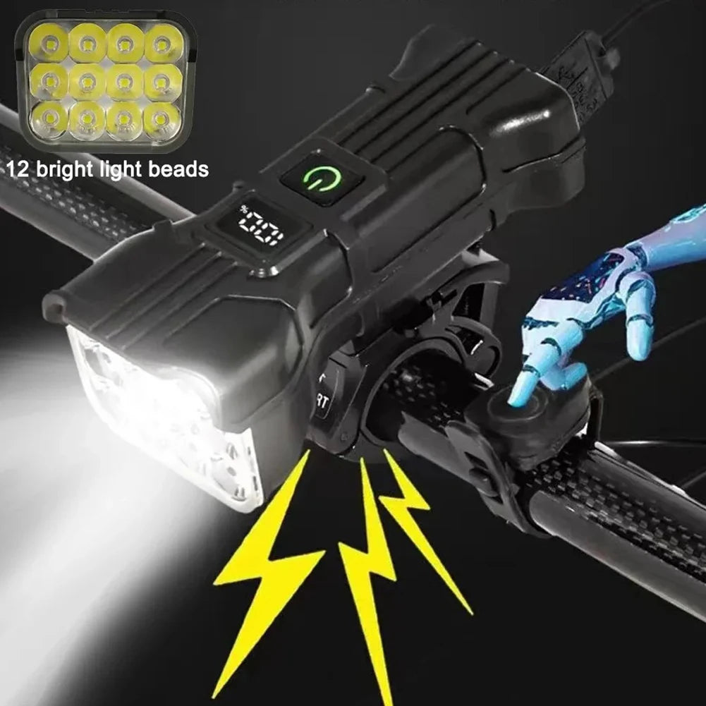 12 LED Bicycle Front Light Premium Quality Replacement Accessory
