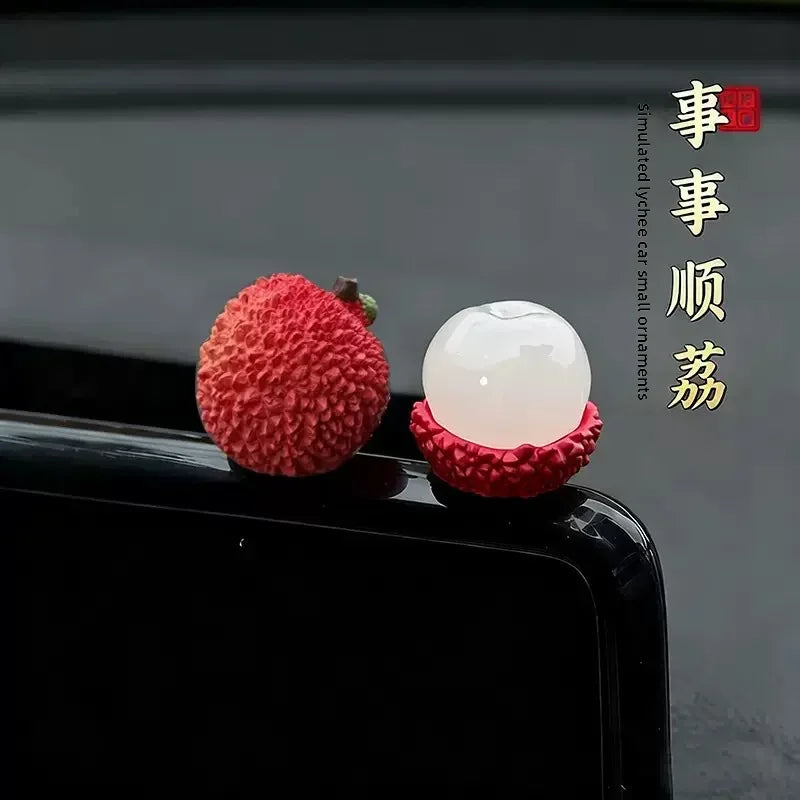 Cute Fruit-Shaped Car Dashboard Ornament, Car Dashboard Ornament Decoration