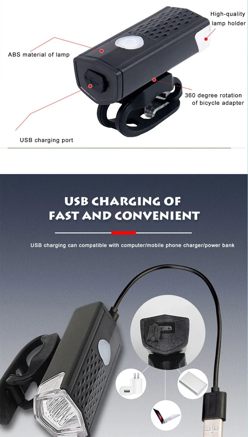 Bike Light Set Front with Premium Quality Replacement Accessory