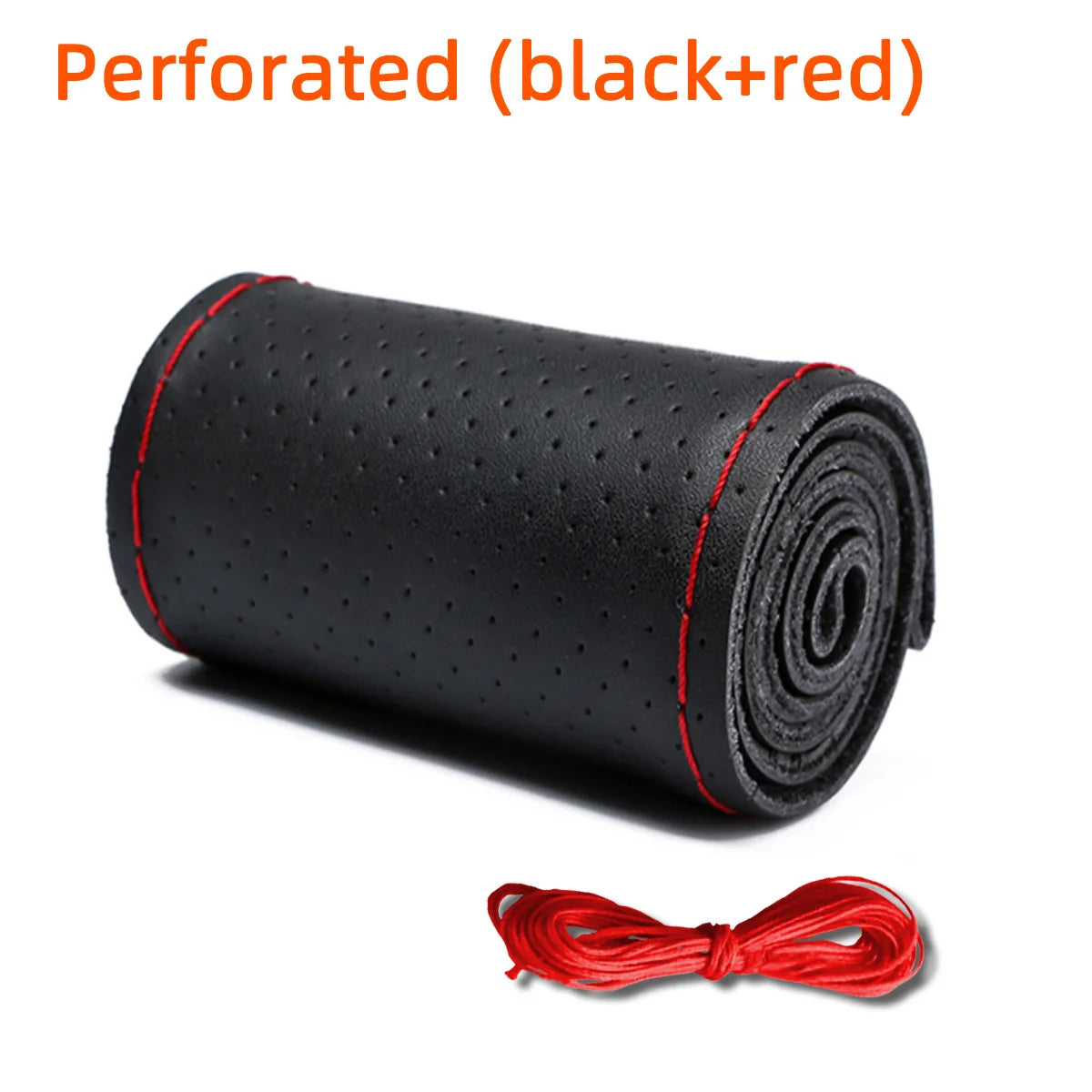 Universal Leather Car Steering Wheel Steering Wheel Cover Anti-Slip Comfort
