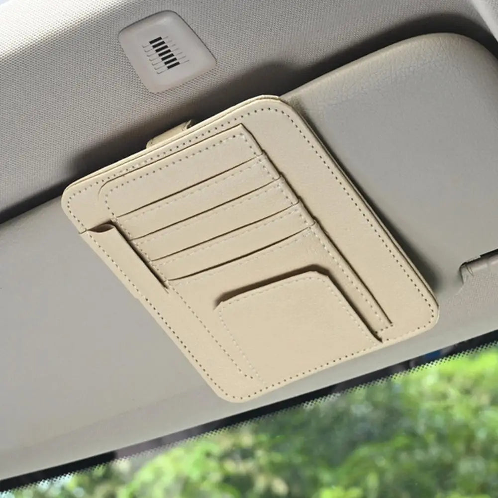 Car Sun Visor Organizer Multi-Pocket Car Sun Shade UV Protector