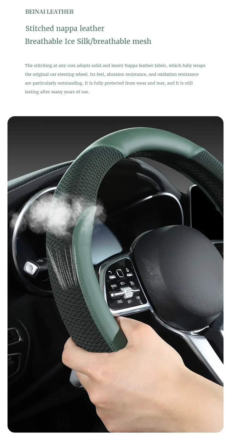 Car Steering Wheel Cover Premium Steering Wheel Cover Anti-Slip Comfort