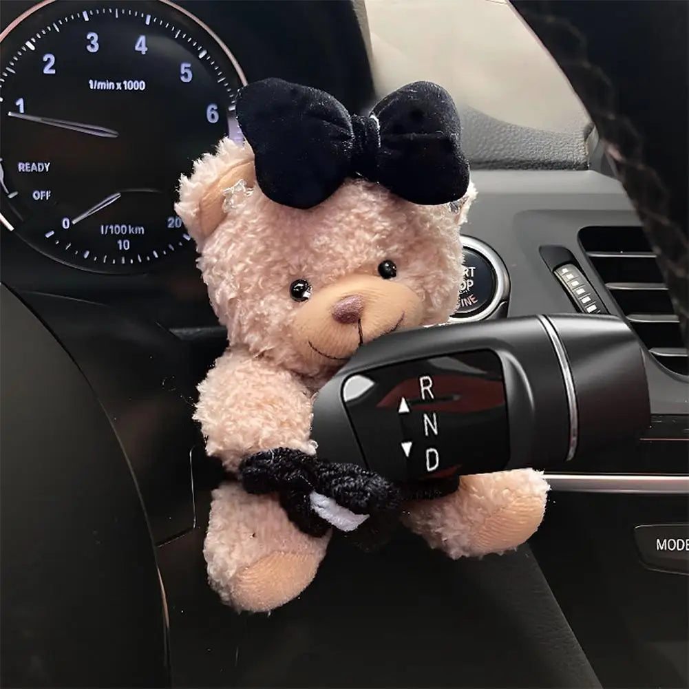 Cute Bear Car Gear Shift Car Dashboard Ornament Decoration