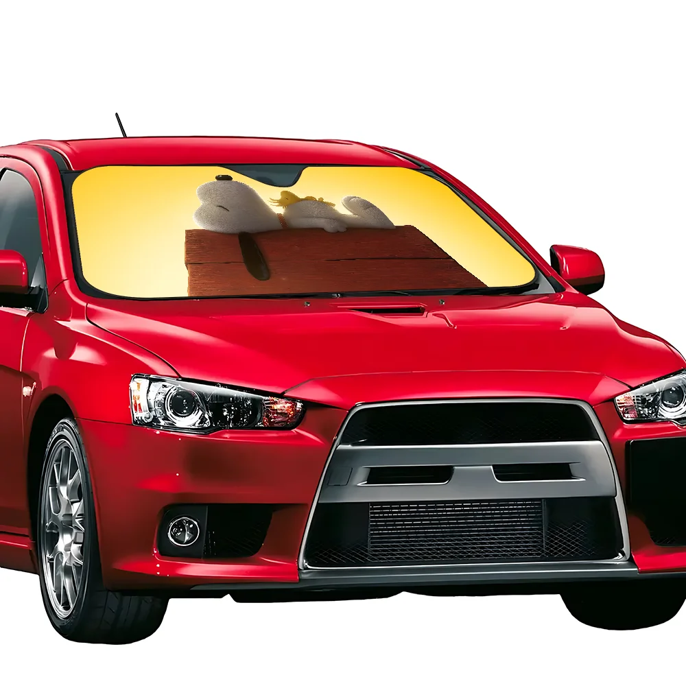 Snoopyes Cartoon Cute Car Sun Car Sun Shade UV Protector