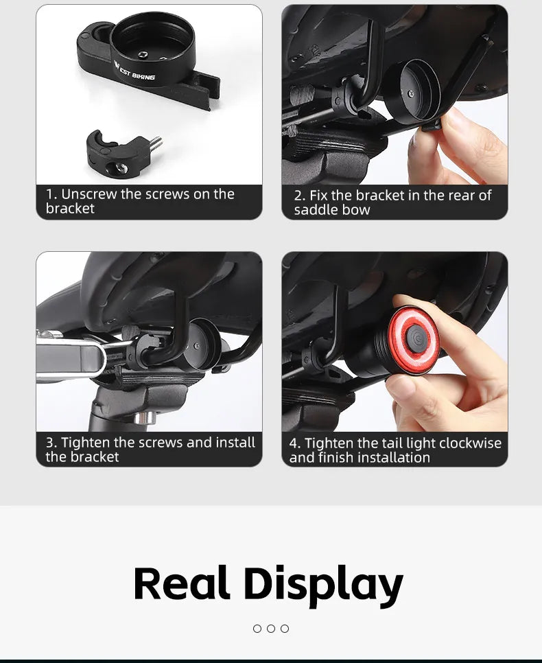WEST BIKING Bike Tail Light Premium Quality Replacement Accessory