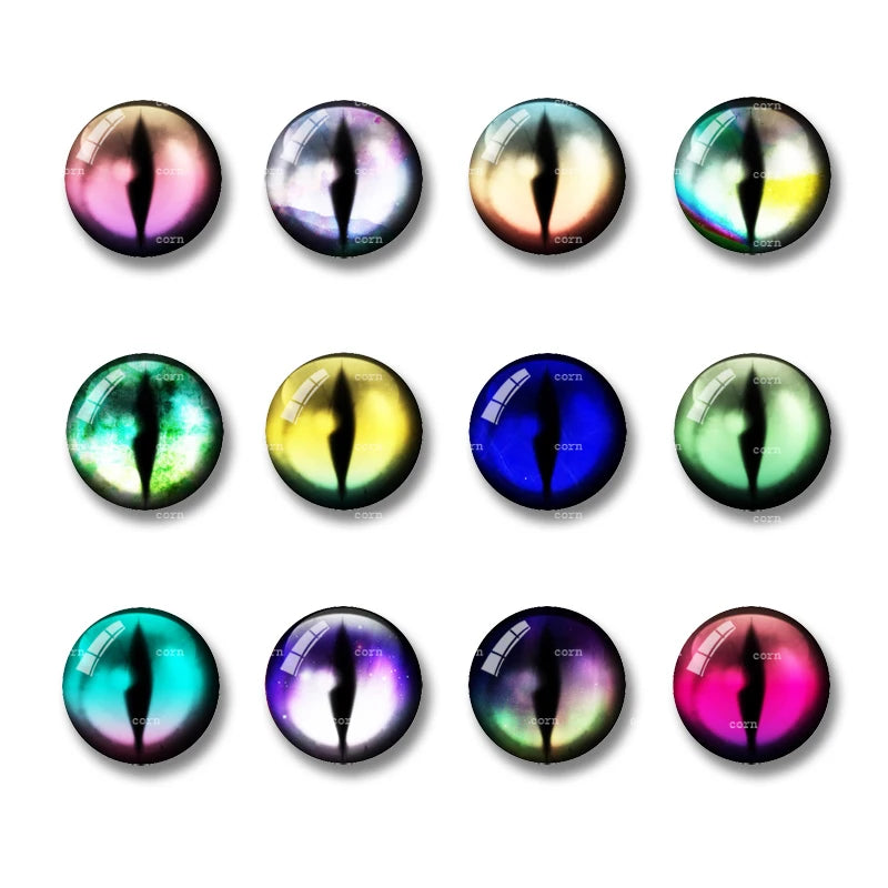 10PCS Realistic Glass Toy Eyes Doll Making Safety Eyes Craft Supply