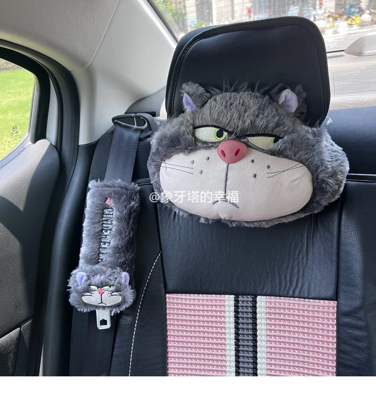 Cute Lucifer Cat Headrest Seat Premium Quality Replacement Accessory