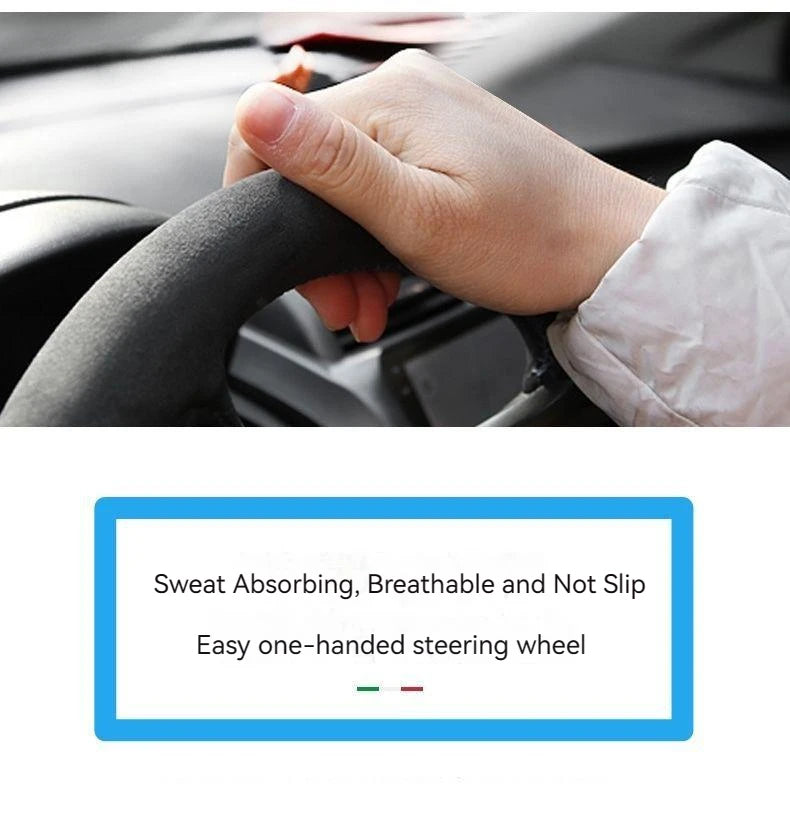 Suede Steering Wheel Cover for Steering Wheel Cover Anti-Slip Comfort