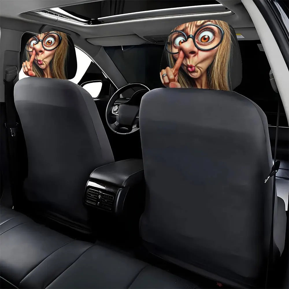 Fun Drive Car Headrest Cover Premium Quality Replacement Accessory