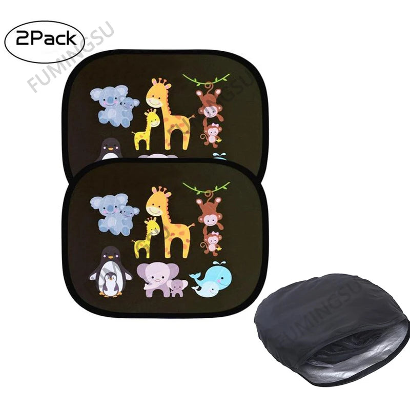Car SunShade Side Window Cartoon Car Sun Shade UV Protector