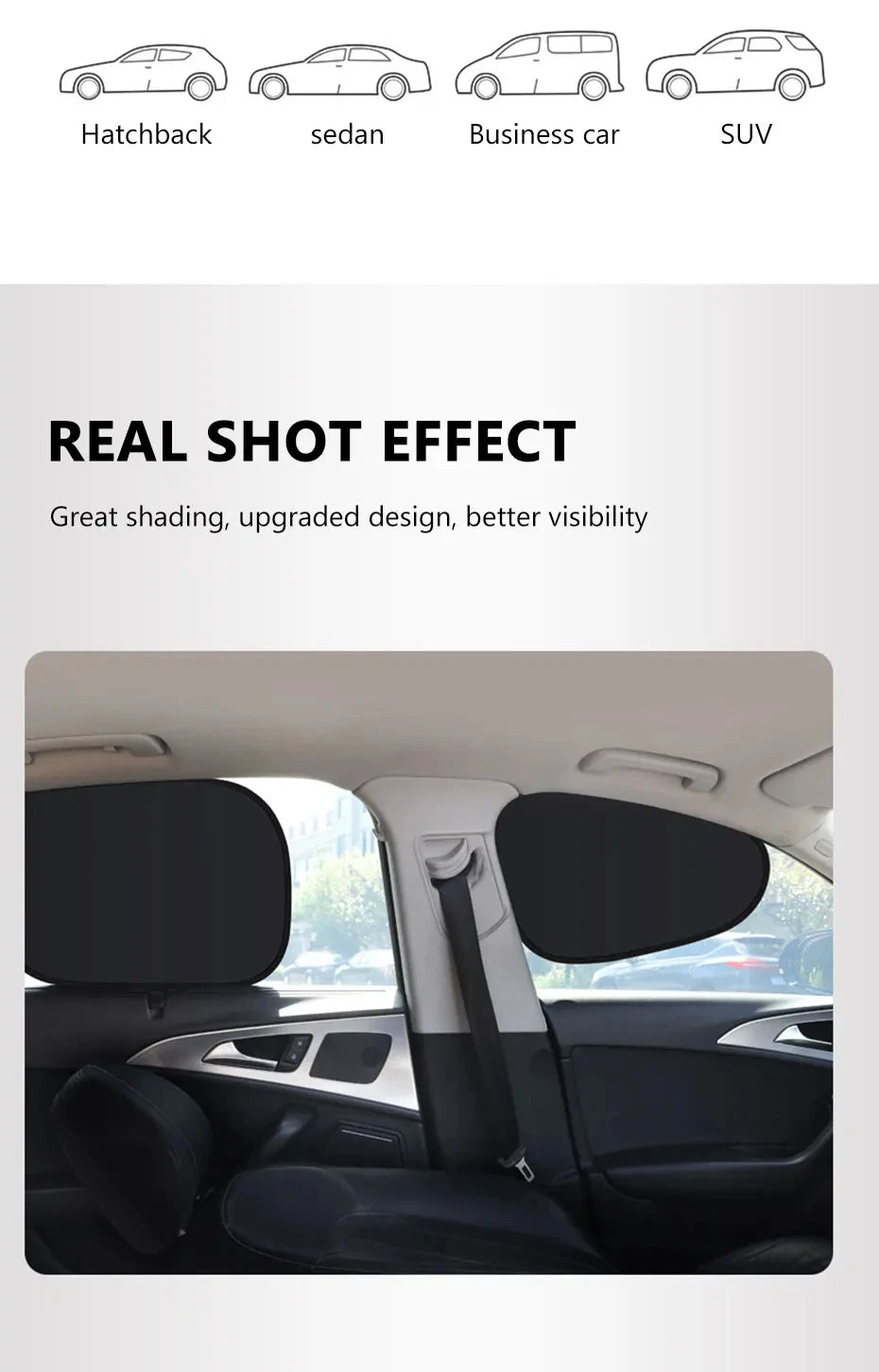 New Electrostatic Sun Visor for Car Sun Shade UV Protector