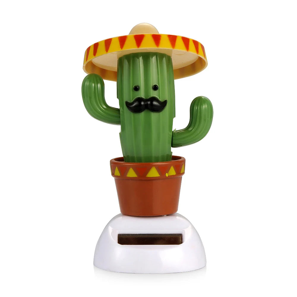 Car Ornament Solar Powered Dancing Car Dashboard Ornament Decoration