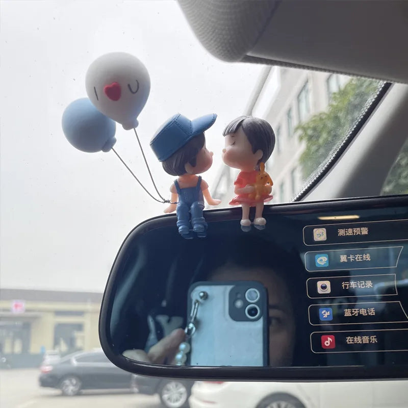 Cute Cartoon Couples Car Decoration Car Dashboard Ornament Decoration
