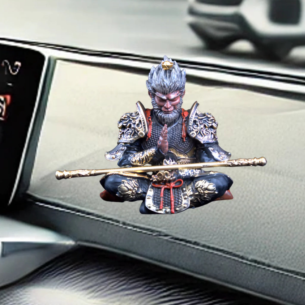 Vibrant Monkey King Figurine 1 Car Dashboard Ornament Decoration