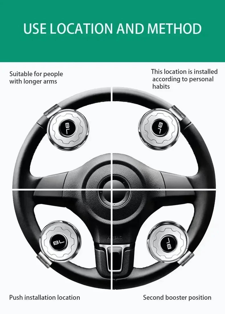 Universal Car Steering Wheel Booster Steering Wheel Cover Anti-Slip Comfort
