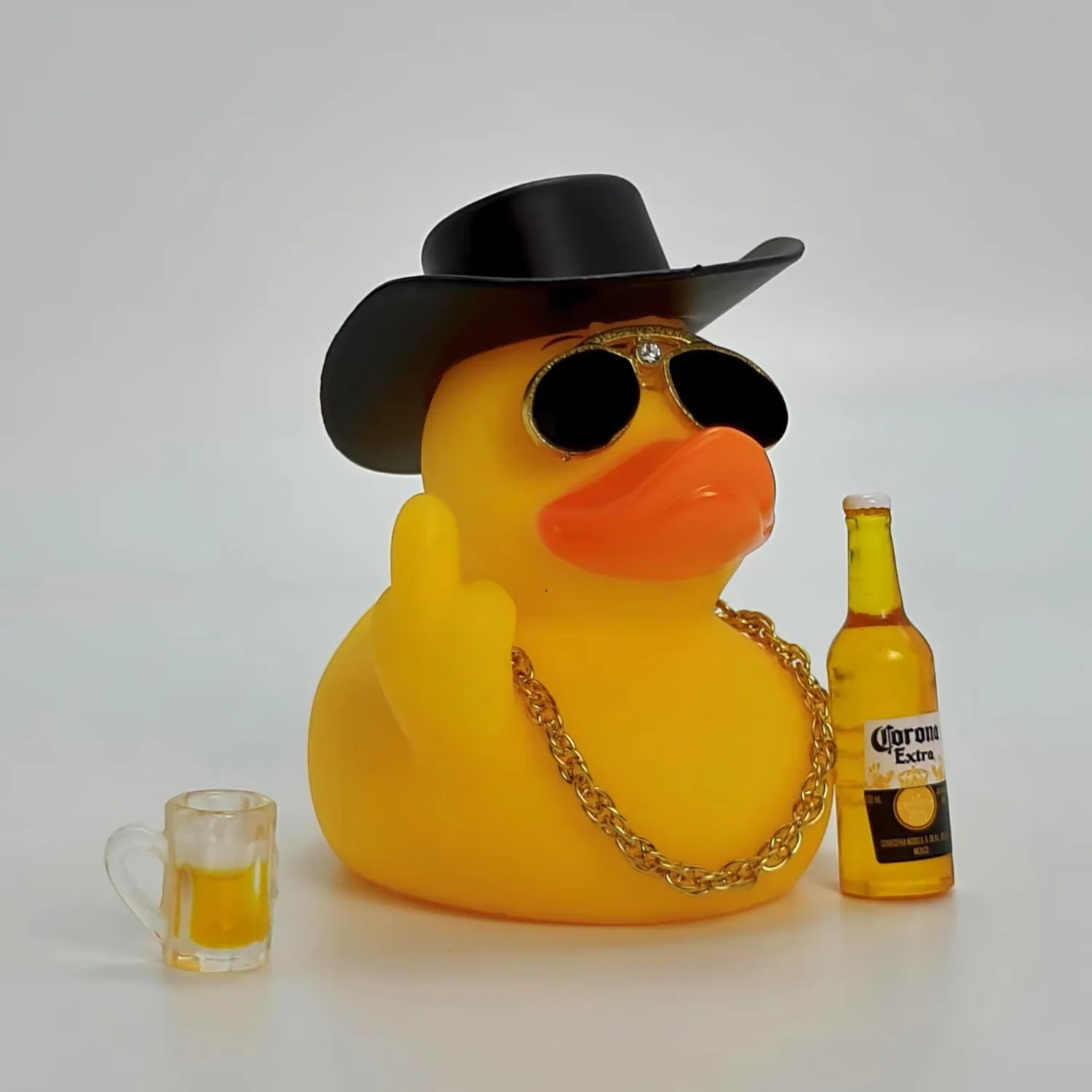 Funny Middle Finger Duck Car Car Dashboard Ornament Decoration