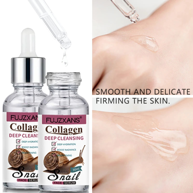 Snail Mucin Serum 30ml With Niacinamide, Hyaluronic Acid, Collagen Facial Serum Deep Hydration