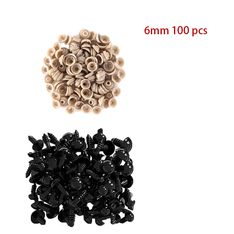 5/6//7/8/9/10/12/14/18/20mm Plastic Safety Eyes For Premium Quality Replacement Accessory