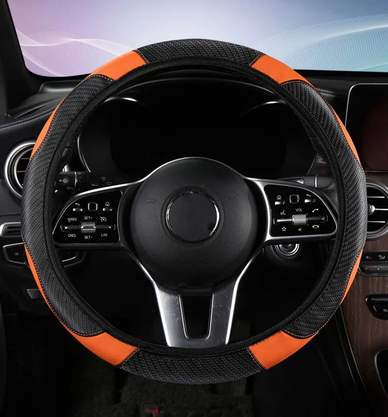 Car Steering Wheel Cover Breathable Steering Wheel Cover Anti-Slip Comfort