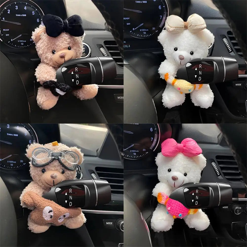 Cute Bear Car Gear Shift Car Dashboard Ornament Decoration