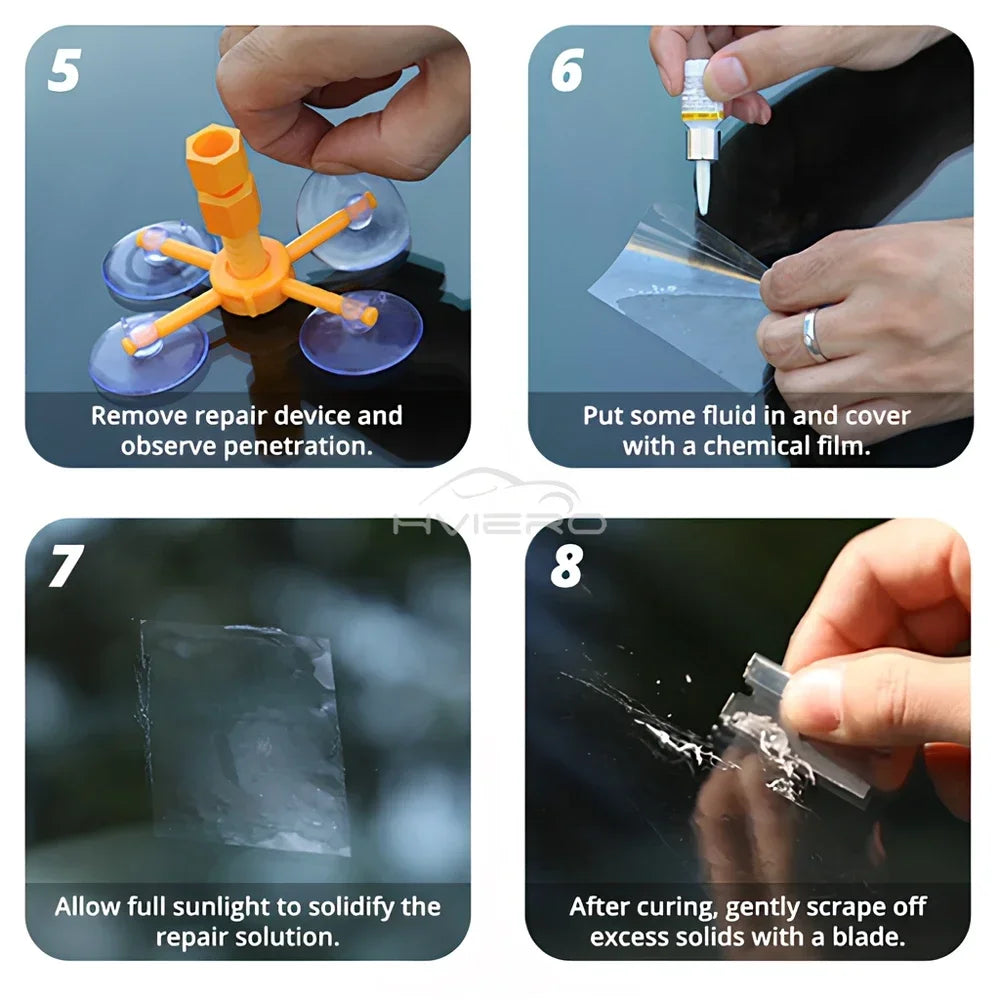 Windshield Repair Kit Scratche Quick Premium Quality Replacement Accessory