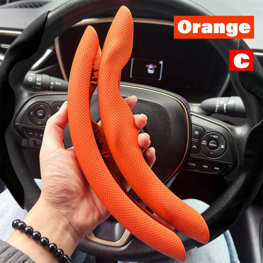 Universal D-shaped Round Car Steering Steering Wheel Cover Anti-Slip Comfort