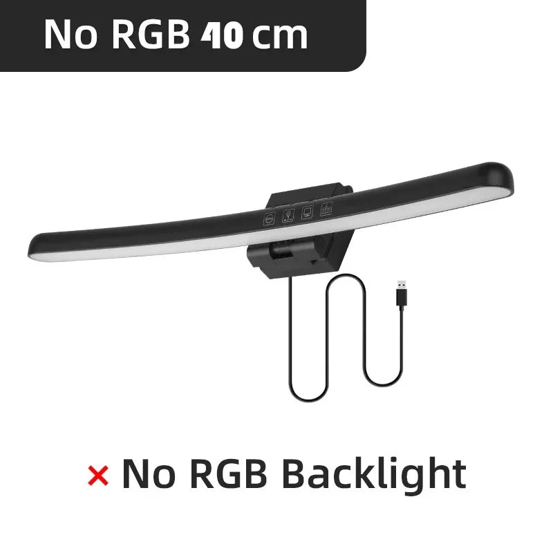 Curved Monitor Light Bar, Stepless LED Computer Monitor Light Bar Desk Lamp